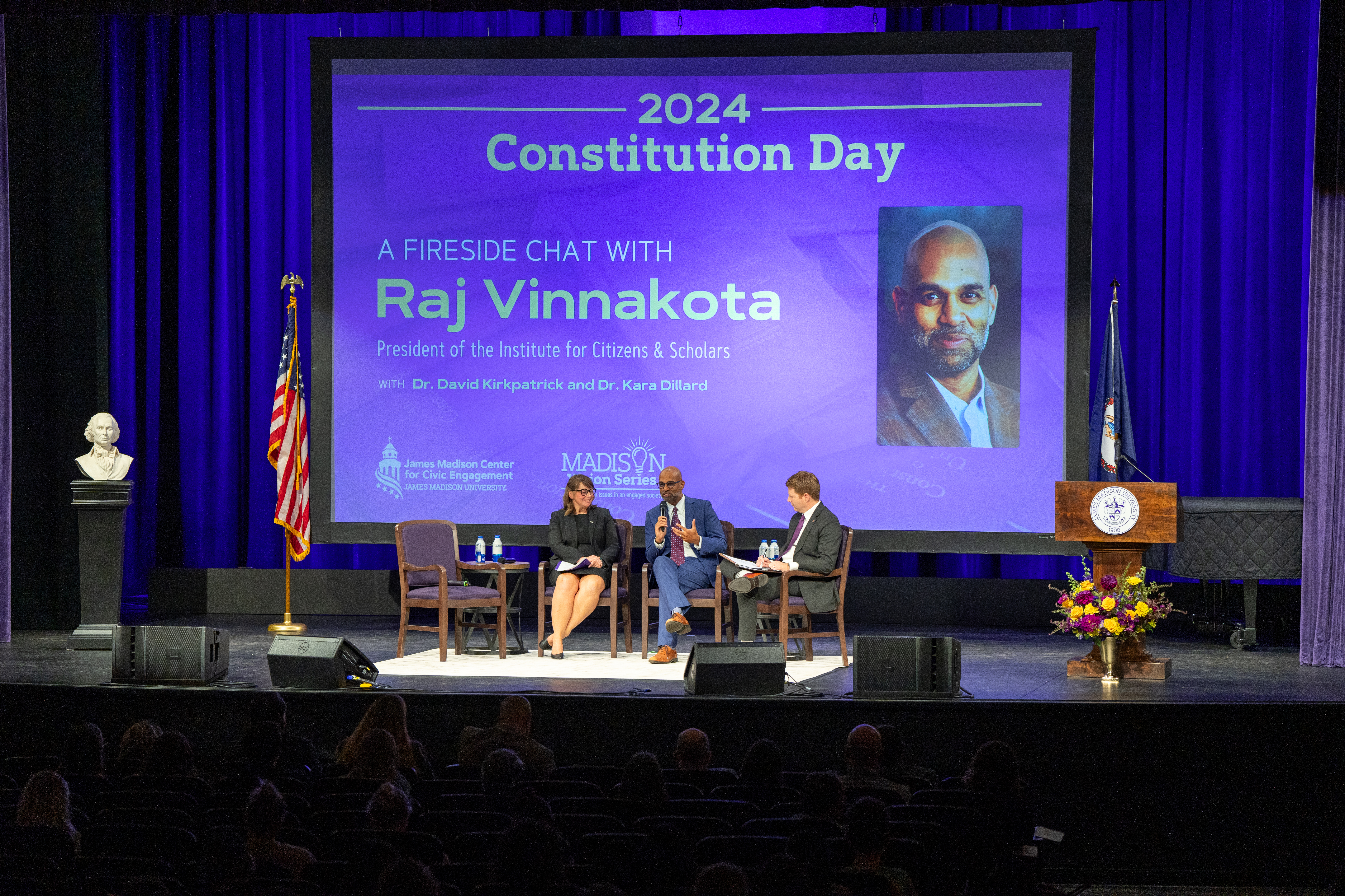 Featured image for “Raj Vinnakota Delivers Constitution Day Lecture at JMU”