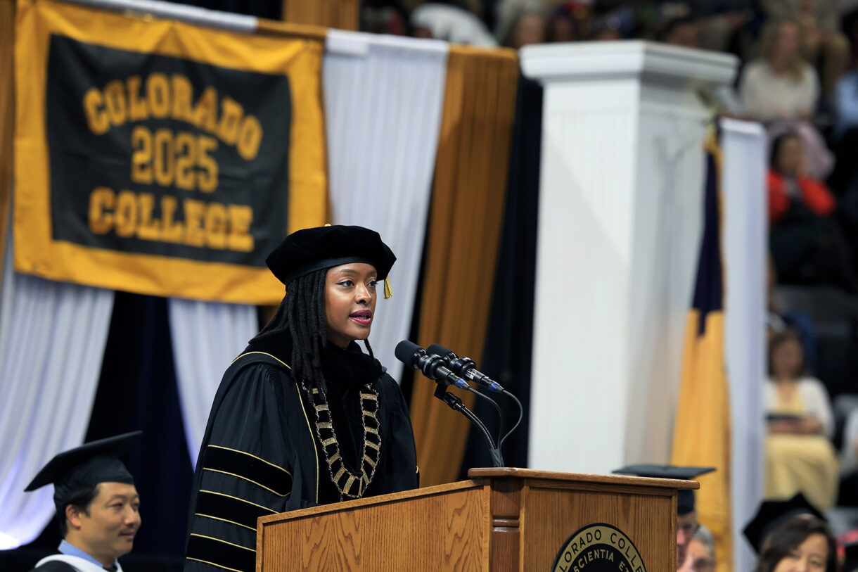 Manya Whitaker at Colorado College Commencement