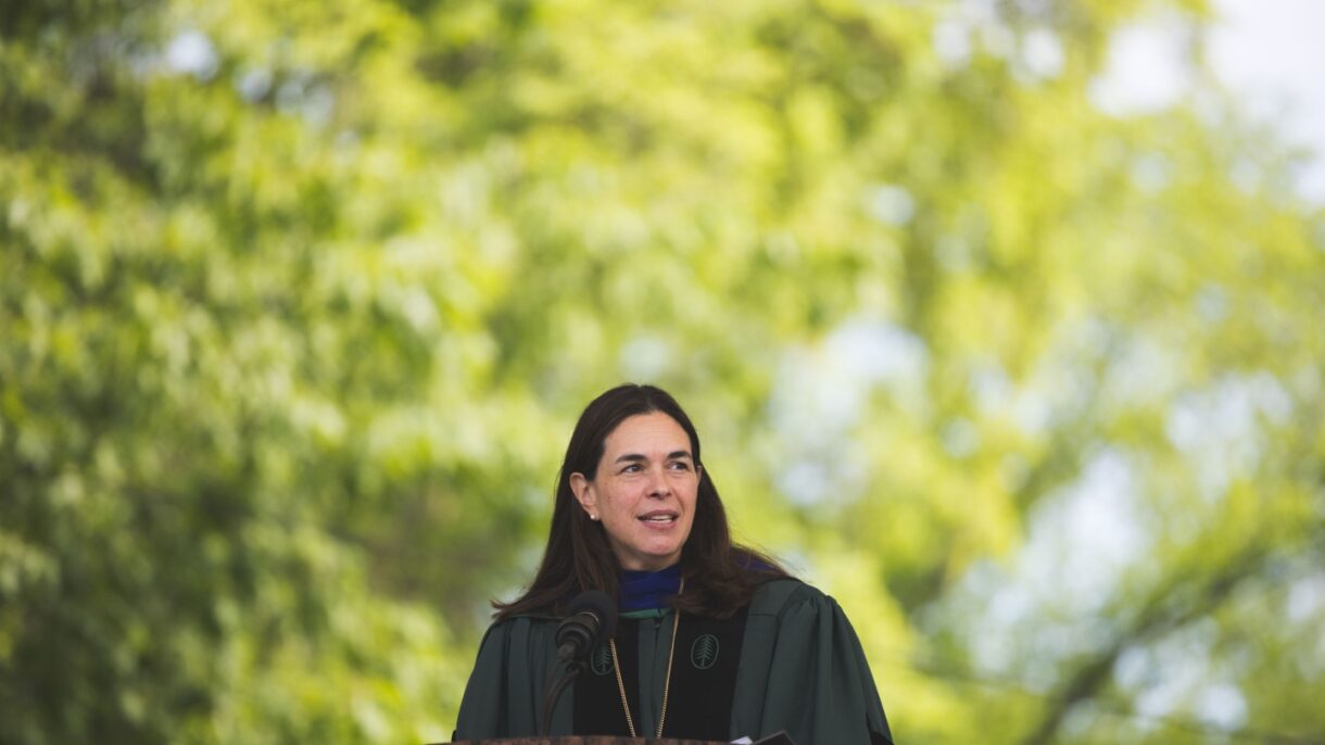Sian Beilock speaking at Dartmouth Commencement