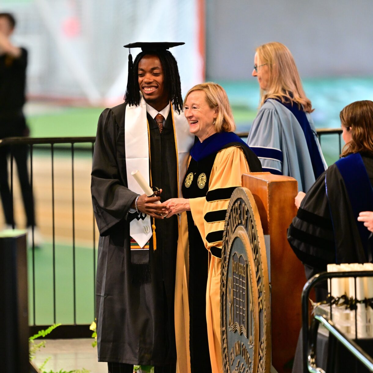 Anne McCall at The College of Wooster Commencement