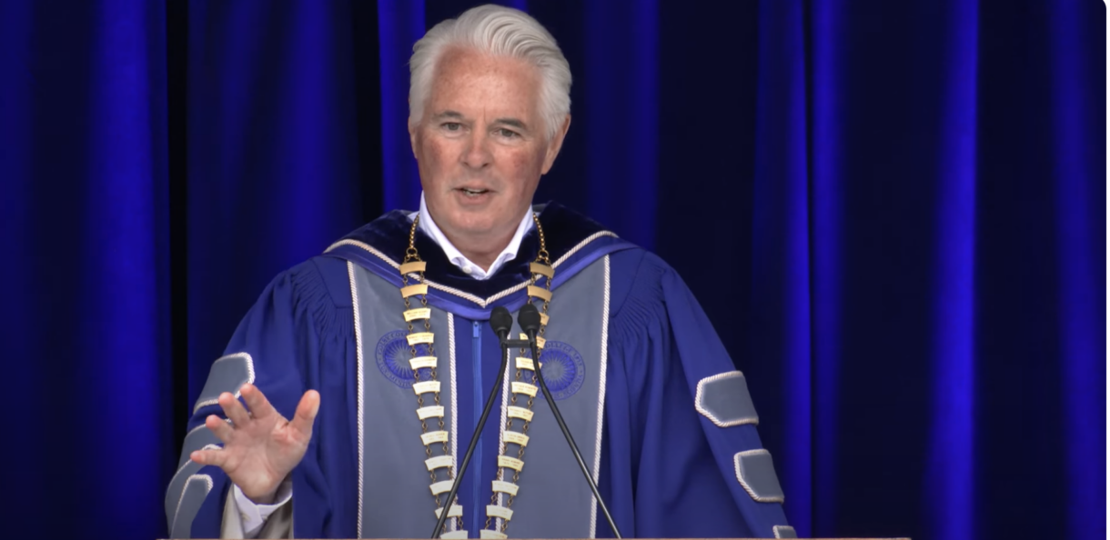 David Greene at Colby College Commencement
