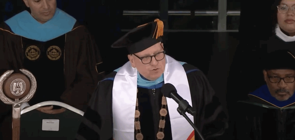 hudson college community college chris reber speech