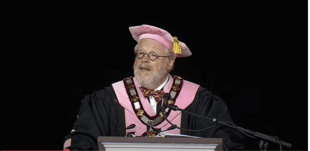jonathan green speaking at susquehanna university commencement