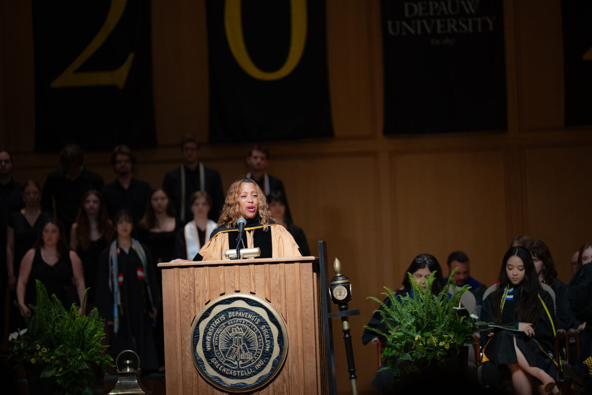 DePauw University Commencement, Lori White