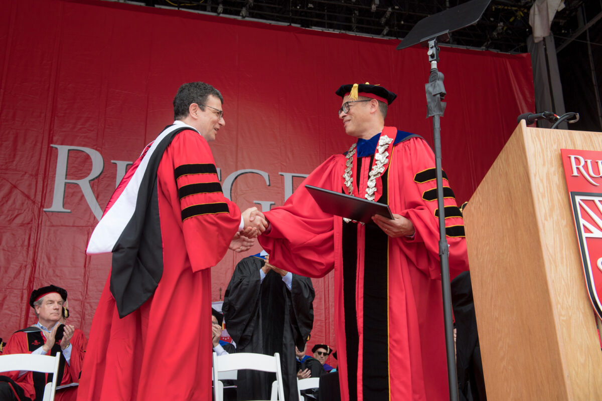 Rutgers University Commencement, Jonathan Holloway