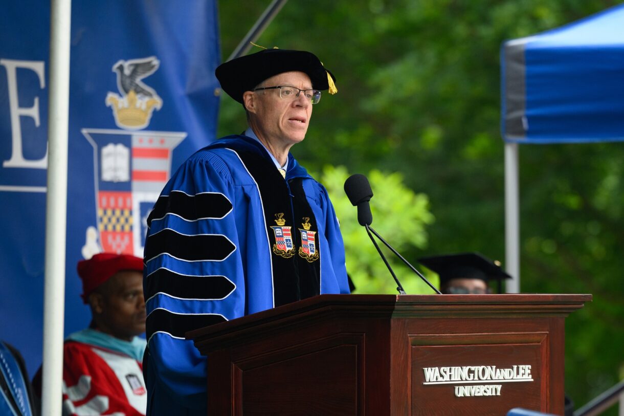 President Will Dudley delivers commencement speech at Washington and Lee University